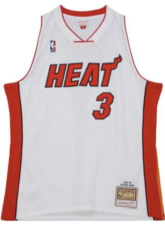 M&N Miami Heat Dwyane Wade Swingman Jersey (2005-06/Home)